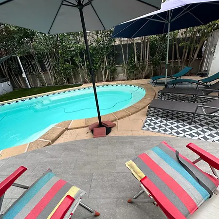 Jolie Piscine Climatise 8 Pers Proche Centre-ville Villa Perpignan