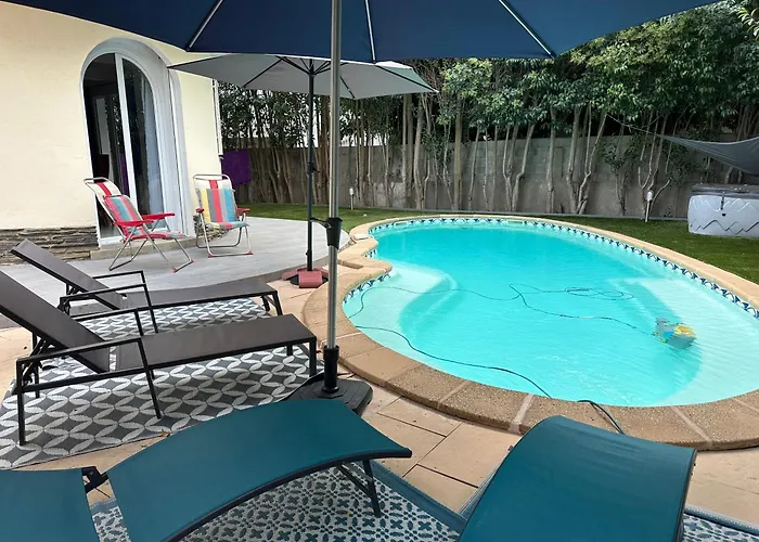 Villa Jolie Piscine Climatise 6 Pers Proche Centre-ville